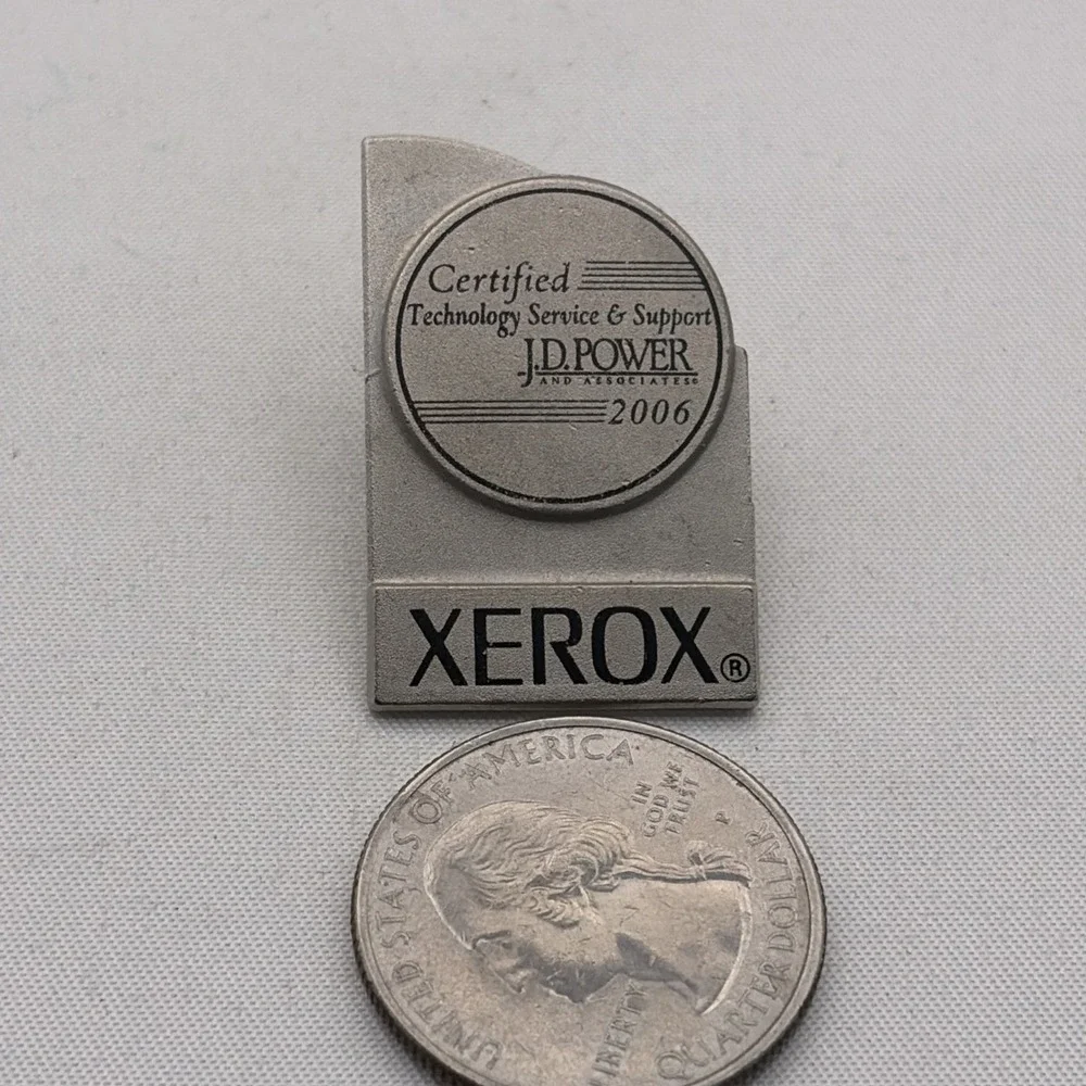Xerox 2006 J.D. Power Certified Technology Services And Support Lapel Hat Pin
